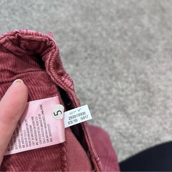 American Eagle Hi Rise A Line Corduroy Mini Skirt NWT - Picture 4 of 10